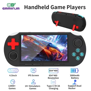 ANS16 คอนโซลเกมมือถือแบบพกพา 4.5 นิ้วหน้าจอ IPS เครื่องเล่นวิดีโอย้อนยุคในตัว 20000 + เกม
