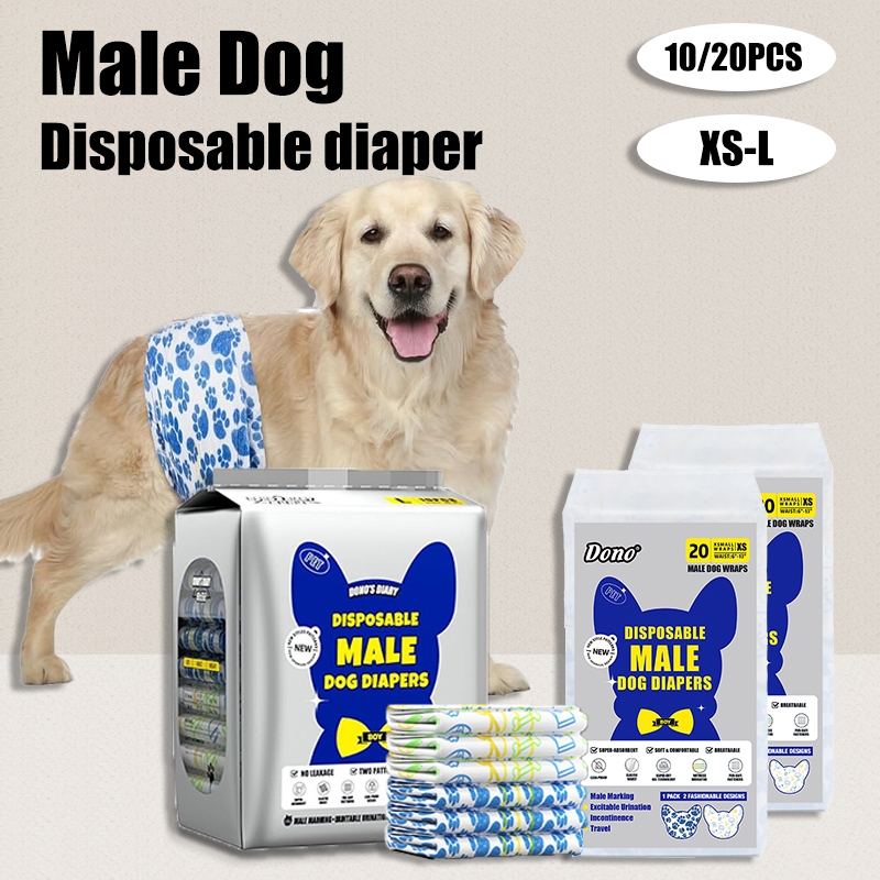 Dono Male Dog အပြီးသတ်အကွက်ပါ ခွေးအနှပ် (Full Wrap & Belly Wrap) 10/20 စင့်