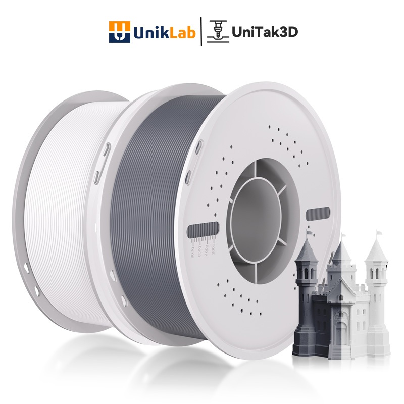 【🎁ซื้อ 9 แถม 1】UniTak3D PLA Basic 3D Printer Filament(พร้อมกับม้วน) 1.75mm 1kg พารามิเตอร์พิมพ์เข้ากันได้สมบูรณ์ Bambu Lab