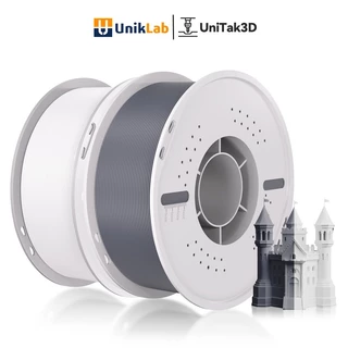 【🎁ของขวัญฟรี】UniTak3D 3D Printer Filament PLA Basic Filament(With Spool) 1.75mm 1kg ความแม่นยําของมิติ±0.03 มม. เส้นใยการพิมพ์ 3 มิติที่พันอย่างเรียบร้อย for Bambu Lab/Anycubic/Creality All 3D Printers
