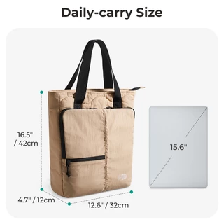 BAGSMART กระเป๋าเป้สะพายหลังขนาดใหญ่สำหรับผู้หญิงกระเป๋าเดินทางน้ำหนักเบากระเป๋าเป้สะพายหลังกันน้ำเหมาะกับแล็ปท็อป 15.6 นิ้ว