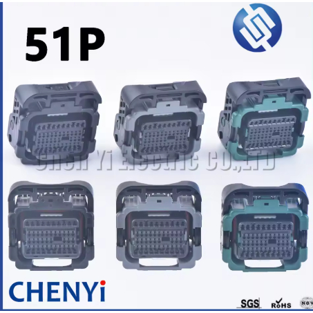 51 Pin เครื่องยนต์คอมพิวเตอร์ปลั๊ก ECM ECU สายไฟกันน้ํา 6189-72252 6189-7253 6189-7352 พร้อม Pins สํ