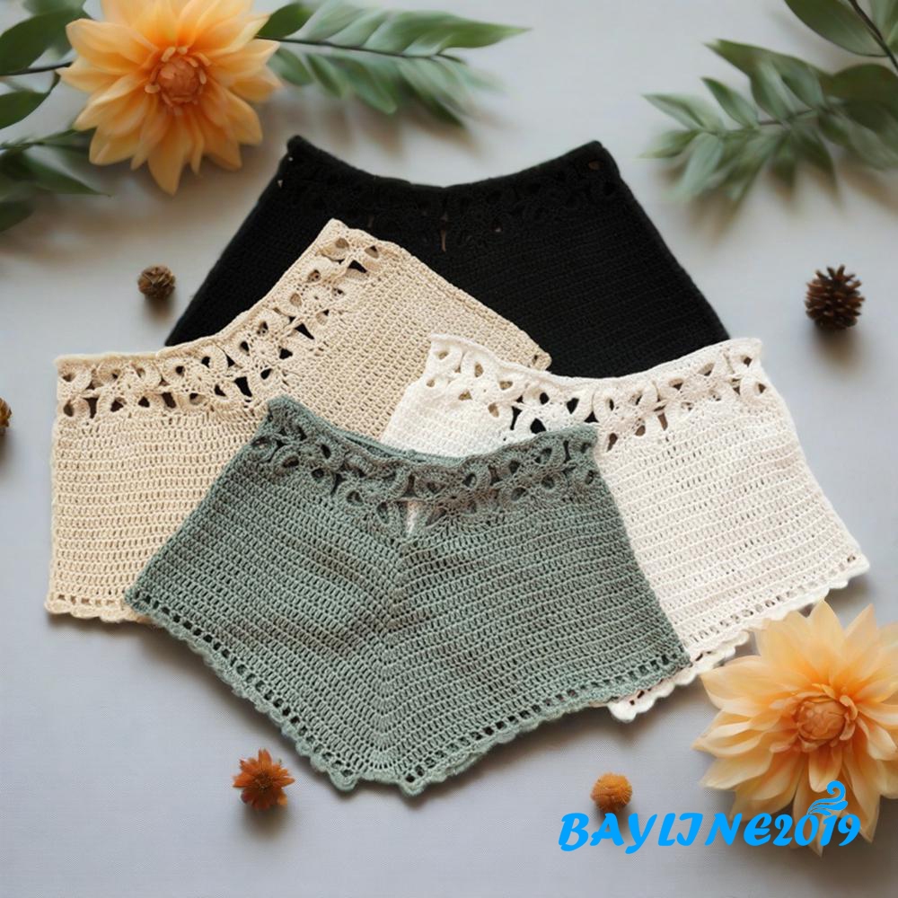 Bay-ผู้หญิงฤดูร้อนกางเกงชายหาด,สีทึบ Cutouts Slim-Fit Casual Bottom,ยืดถักแฟชั่นป่ากางเกงขาสั้น
