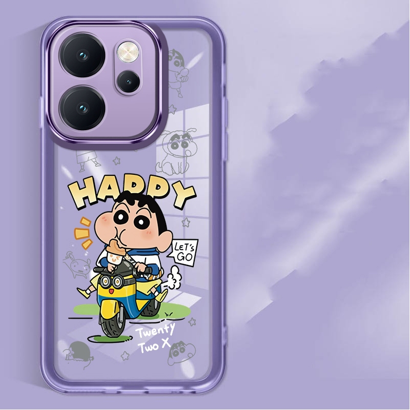 OPPO Reno14 F 5G Reno14 Pro 14F 4G ขับรถเครยอนชินจังกรณีคริสตัลใสกันกระแทกปกเชลล์