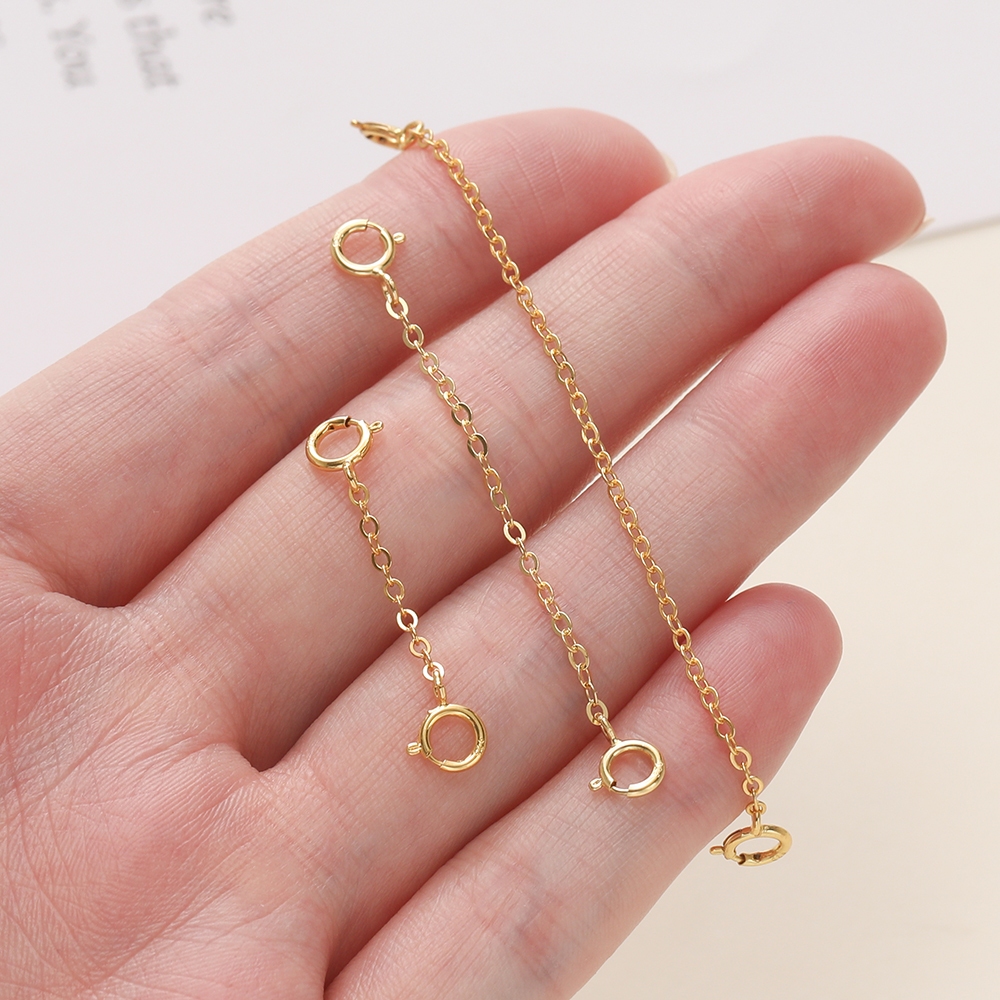 St.kunkka ห่วงโซ่การขยายสร้อยคอ สร้อยคอกลวงโซ่เงิน S925 พร้อมตะขอสปริง สำหรับทำเครื่องประดับ DIY - รูปที่ 6