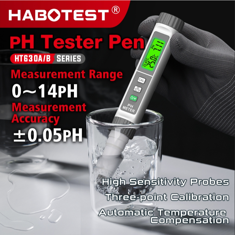 HABOTEST HT630AB เครื่องทดสอบค่า PH