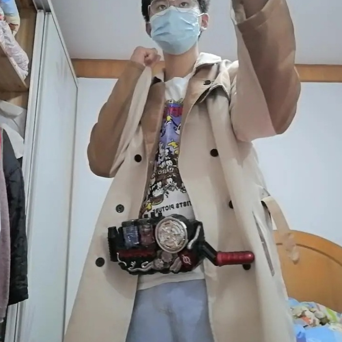 พร้อมส่ง เสื้อแจ็กเก็ต กันลม พิมพ์ลายกระต่าย Kamen Rider Kiryu War แฟชั่นฤดูใบไม้ร่วง ฤดูหนาว สําหรับผู้ชาย และผู้หญิง - รูปที่ 6