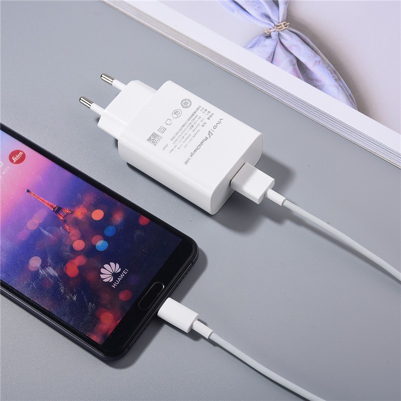 Original Vivo Charger 44W EU/US FlashCharge 2.0 อะแดปเตอร์ประเภท C สําหรับ X70 X60 S12 S10 Pro T1 IQ