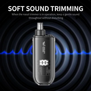SmilingShark BM321 เครื่องเล็มขนจมูกไฟฟ้า มอเตอร์เสียงรบกวนต่ำ หัวใบมีด 360 ° Type-C แบบชาร์จได้ ความสะดวกสบายโดยไม่ต้องดึงขนคิ้วผมที่ซักผ้าได้อย่างเต็มที่