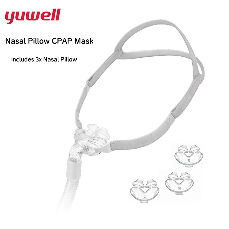 Yuwell CPAP Mask YP01 Nasal Pillow Styled Replacement kit- (รวมเบาะเล็ก กลาง ใหญ่) และกรอบ