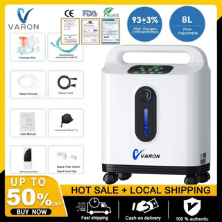 Portable Oxygen Generator 1-8 L/Min Adjustable Concentration 93% ± 3% Oxygen Concentrator Machine for Home And Travel