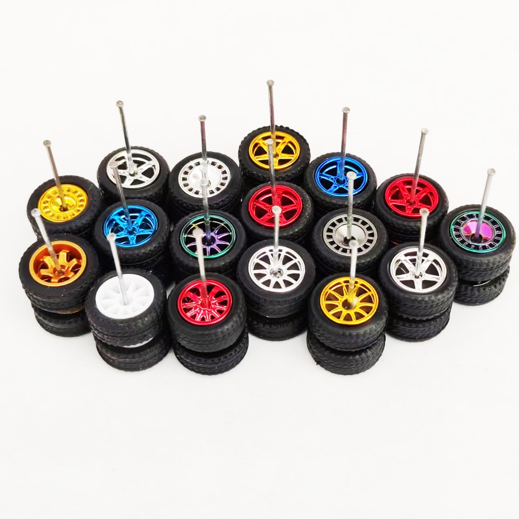 1/64 รุ่นรถ 12 มม.ขนาดล้อยางขอบ Tyre สําหรับล้อร้อน/Matchbox/Domeka/Evo 1:64 รถของเล่นรุ่น ADVAN CE28 แพนเค้ก