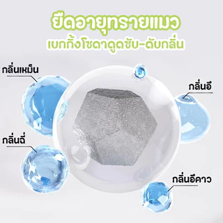 ดับกลิ่นทรายแมว😻100g ดูดซับกลิ่นแมว 99% ดูดซับความชื้น-ยับยั้งแบคทีเรีย ปลอดภัยต่อแมว แมวสุขสบาย