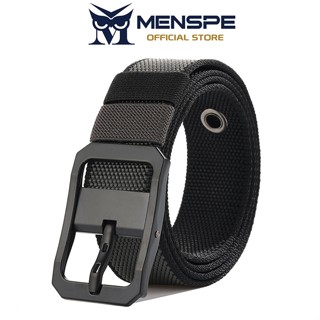 MENSPE เข็มขัดไนลอนสำหรับผู้ชาย เข็มขัดกีฬาสองด้าน ออกแบบเรี…
