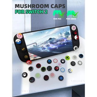 4PCS Thumb Stick Grip Cap Nintendo Switch 2 ซิลิโคนนุ่มจอยสติ๊กสําหรับ NS2 /PS5/PS4/PS3/Xbox/Switch Pro Controller เกม Grip อุปกรณ์เสริม