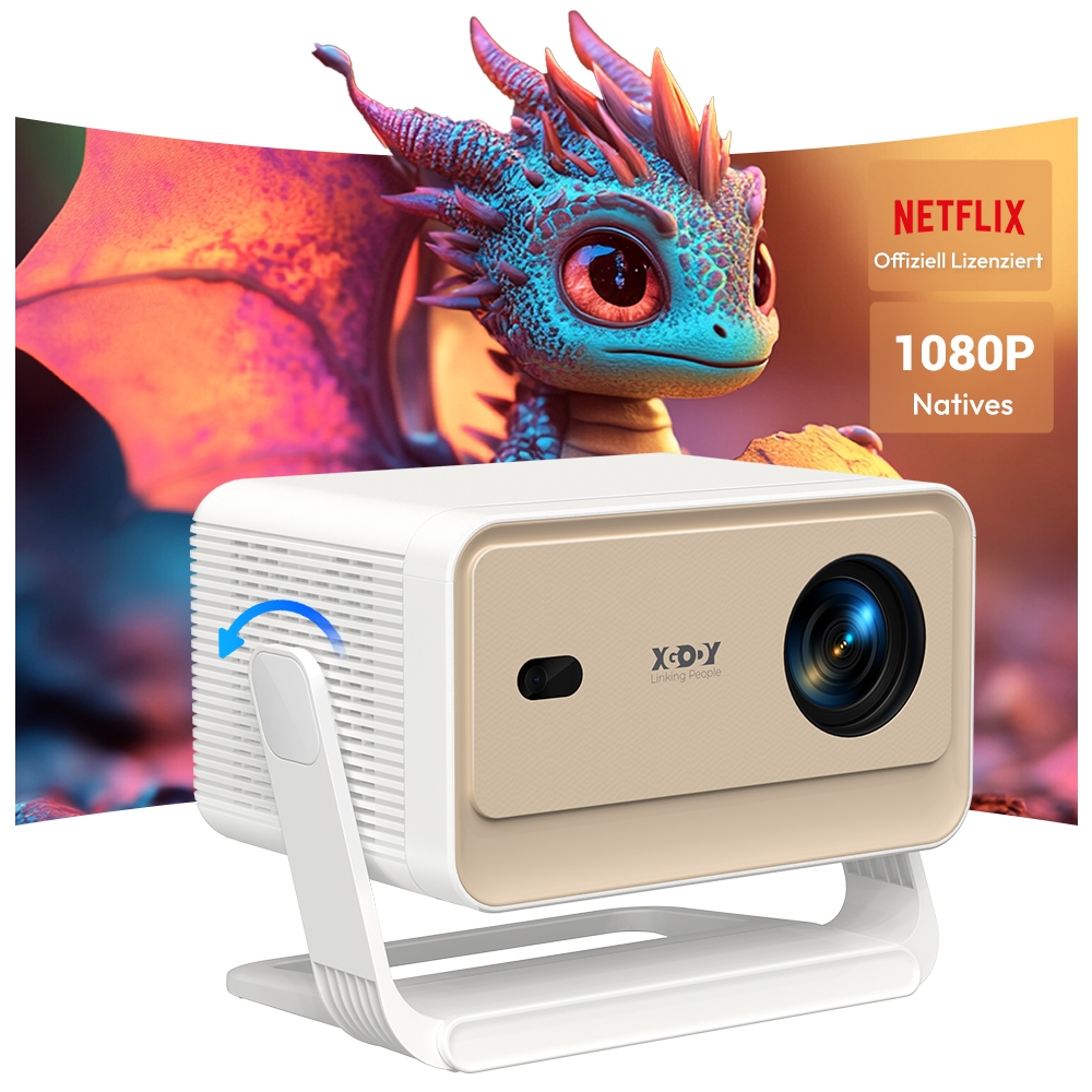 【มีรับรอง Netflix】XGODY Gimbal N6PRO มุมปรับได้ 200° ความละเอียด Full HD 1080P Android TV 13.0 ความส