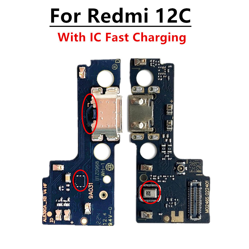 แพรตูดชาร์จ（USB Charging board Charging Port Flex Cable ) For xiaomi redmi 12C