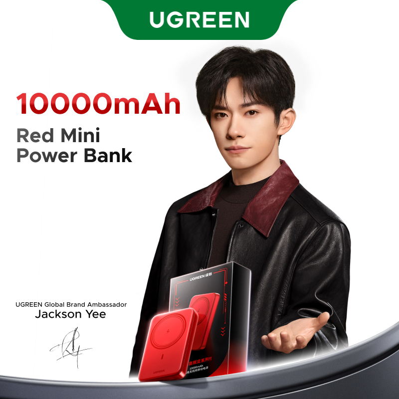 【 แจ็กสัน อี้ แนะนำ】UGREEN เครื่องชาร์จ PowerBank ไร้สายแบบแม่เหล็ก 10000mAh ใหม่ล่าสุด