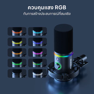 Maono PD200X ไมโครโฟนไดนามิก USB XLR RGB XLR สําหรับ PC โทรศัพท์มือถือ ไลฟ์สด พอดคาสต์ บันทึกการเล่นเกม