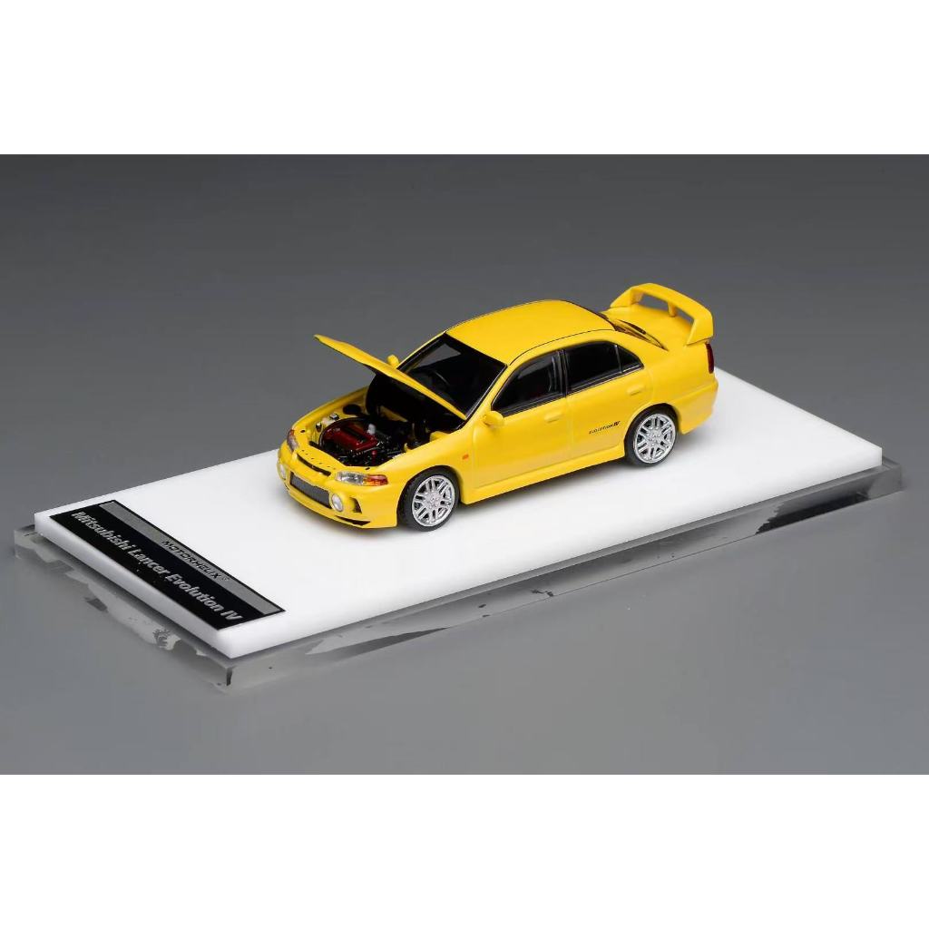 1/64 Motorhelix M64007 Mitsubishi Lancer Evolution 4 Dandelion Yellow