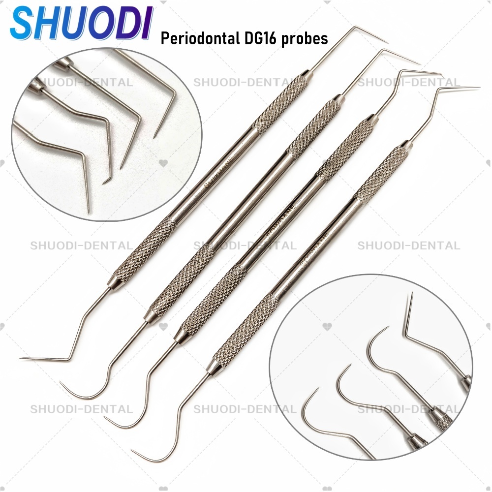 เครื่องมือทันตกรรม สแตนเลส DG16 Probe Root Canal Probe Explorer เครื่องมือทันตกรรม Endodontic