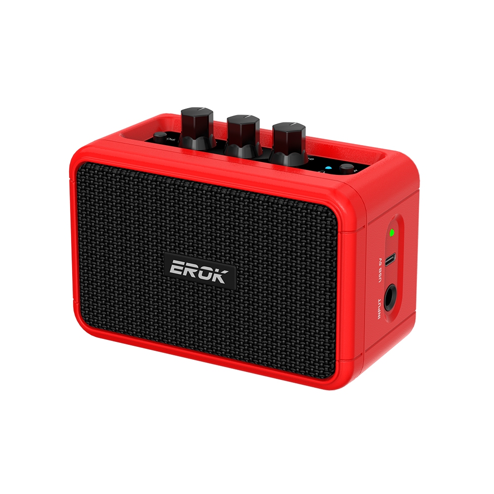 (TH 24H Shipping) EROK Electric Guitar Amp 5W พร้อมช่อง Bluetooth Clean & Overdrive Mini Size Amplifier