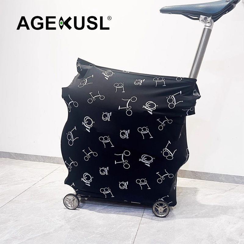 Agekusl ผ้าคลุมรถจักรยาน ป้องกันฝุ่น สําหรับ Brompton 3sixty Pikes Royale