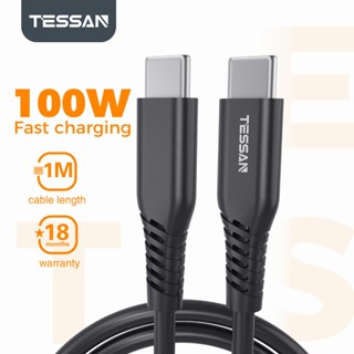TESSAN สายชาร์จเร็ว USB C ถึง USB C Type C 100W สำหรับโทรศัพ…