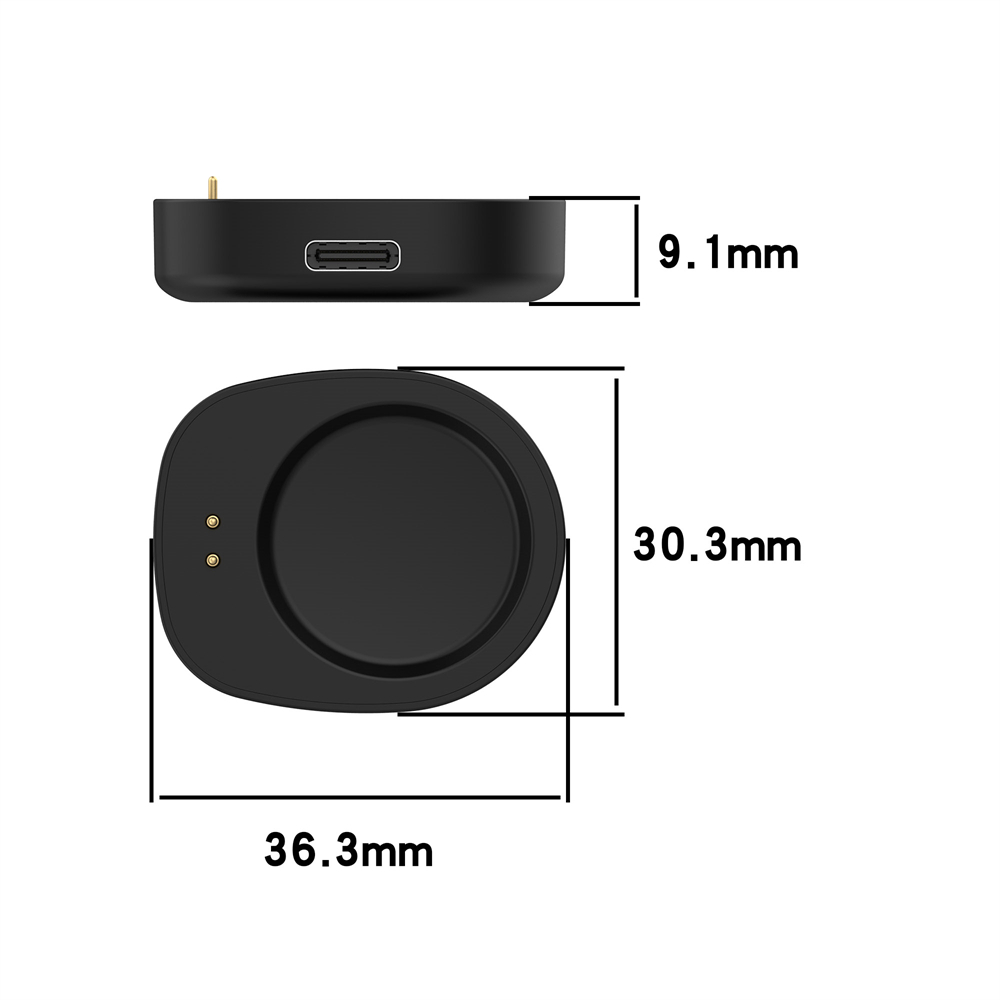อะแดปเตอร์ชาร์จสําหรับ Huami Amazfit Helio สายรัด A2445 อินเทอร์เฟซพอร์ตอินพุต Type-C แท่นชาร์จแบบพกพา Charger