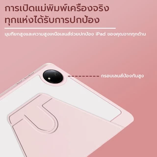 [osgeer] 360° เคส iPad แบบปรับได้เคสหนังสืออะคริลิคสําหรับ iPad Gen 11A16Air7/6/5/4 10.2/10.9 Pro11/13 เคส iPad