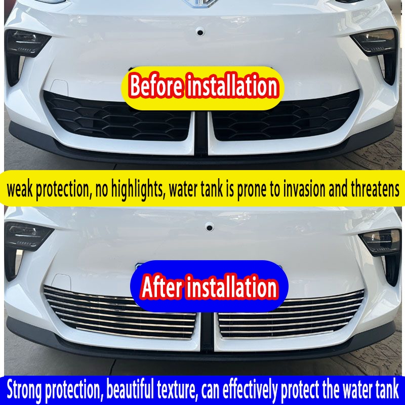 ZLWR MG ES5 มุ้งลวดสแตนเลส กระจังหน้าได้รับการปรับเปลี่ยนด้วยแถบตกแต่งเพื่อป้องกันยุงและแมลง - รูปที่ 4