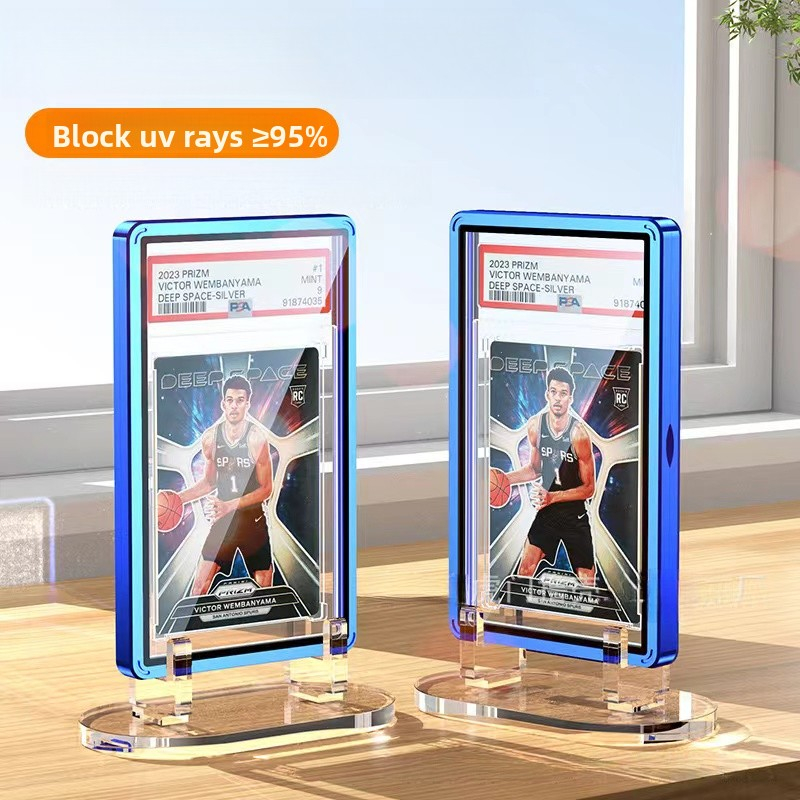 P PSA/BGS Metal Grading Card Protective Case PTCG35PT Grading Card Anti-UV/.กระเป๋าใส่บัตรเกรดการ์ดด