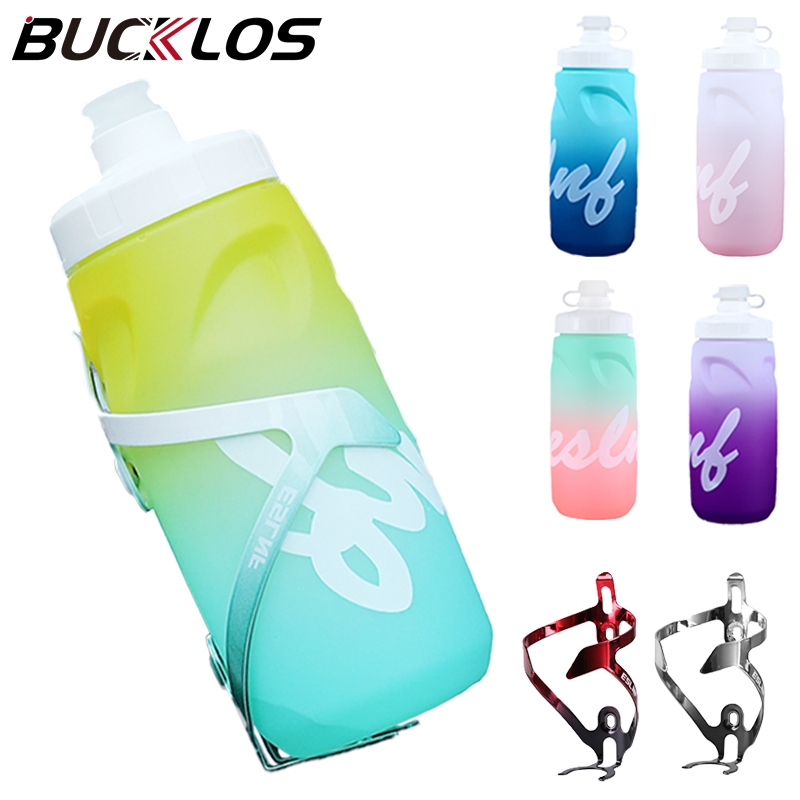 สีไล่ระดับ ขวดน้ําจักรยาน 620มล PP5 วัสดุ ขวดน้ำสำหรับปั่นจักรยาน ป้องกันการรั่ว ขวดน้ำกีฬา บีบ แบบพกพากลางแจ้ง