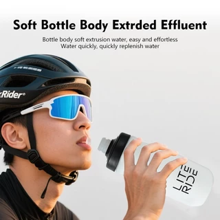 LITERIDE 610ml/710ml ขวดจักรยาน MTB ขวดน้ําจักรยานเสือหมอบกีฬากลางแจ้งพลาสติกแบบพกพาความจุขนาดใหญ่เครื่องดื่มขี่จักรยาน
