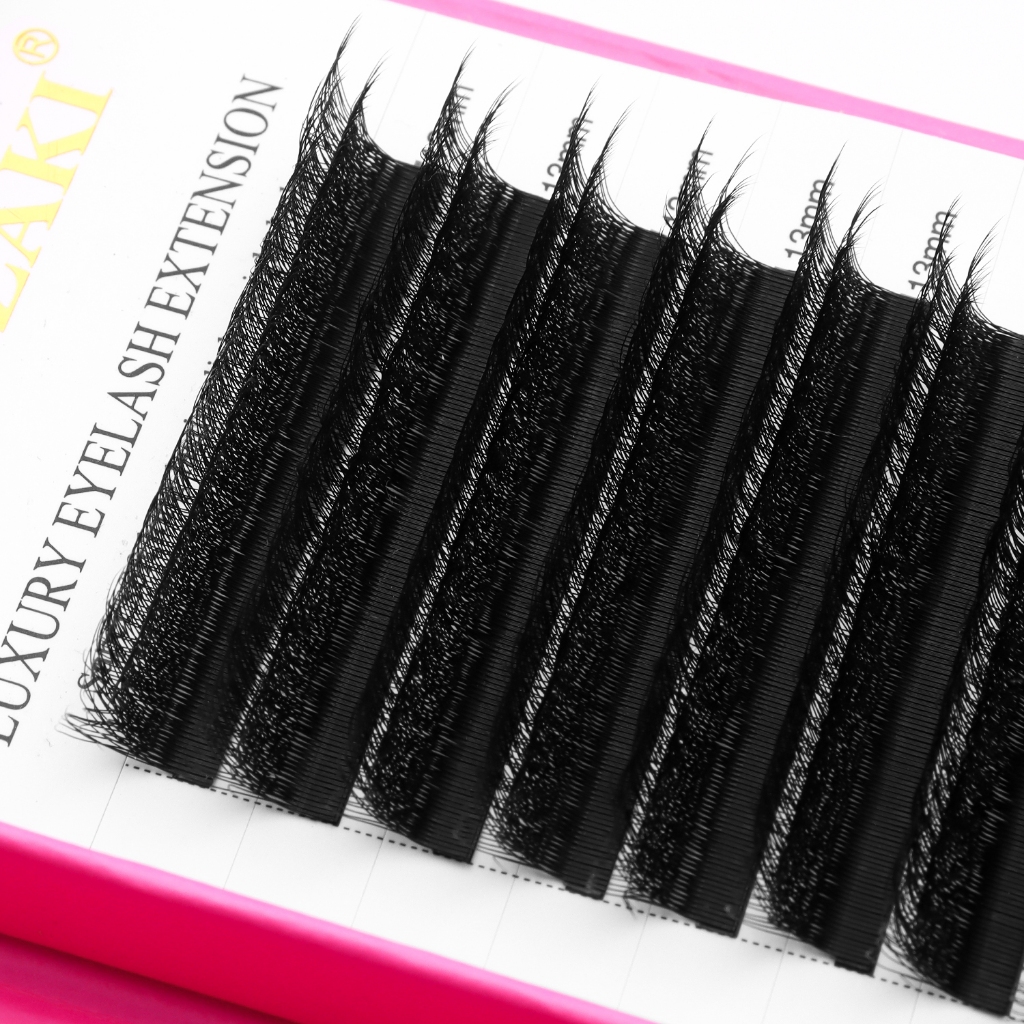 XIUSUZAKI 6D Eyelash Extension 0.07 มม.C + D Curl ธรรมชาติสไตล์ใหม่ Premade พัดลม Lashes - รูปที่ 2