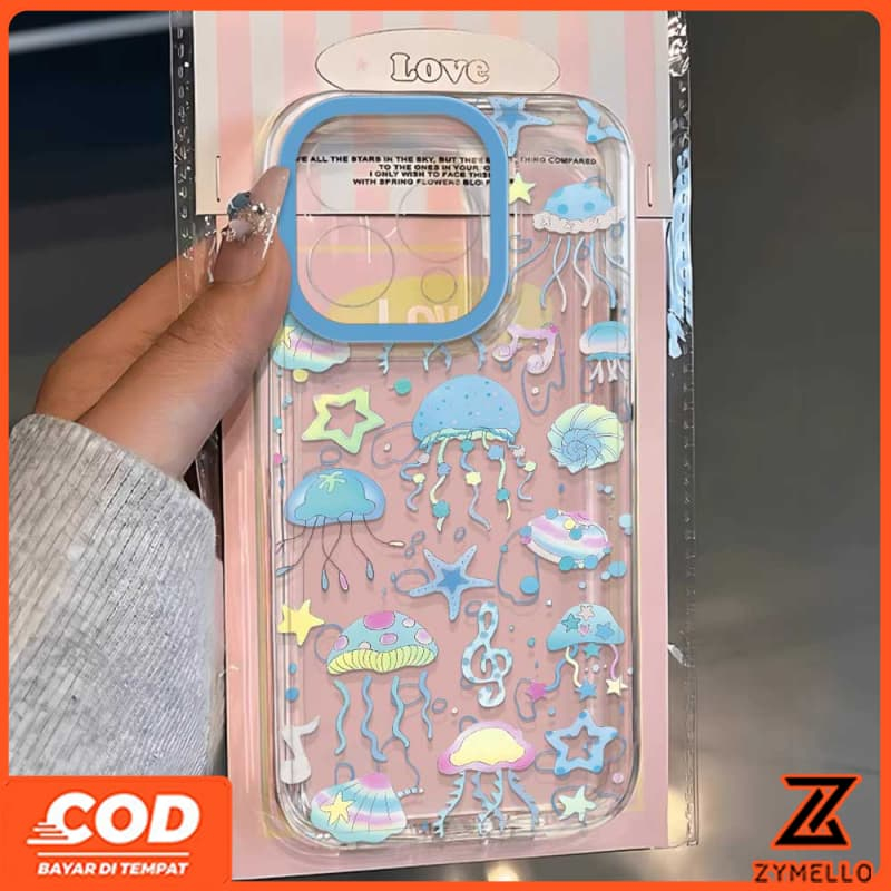 สําหรับ Honor X9C X7C X8C X6B X8B X6A X7A X7B X9B Fresh Ocean Jellyfish World กันกระแทก TPU เคสโทรศั