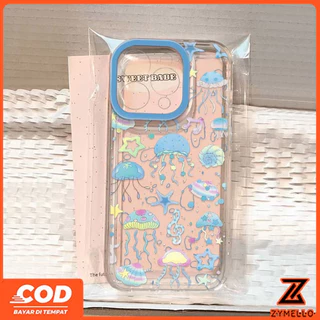 สําหรับ OPPO Reno16F 16Pro 15F 15ProMax 14F 14Pro 13F 13Pro 12F 12Pro 11F 11Pro 10Pro 8T 8Z 7Z 6Z Fresh Ocean Jellyfish World กันกระแทก TPU เคสโทรศัพท์