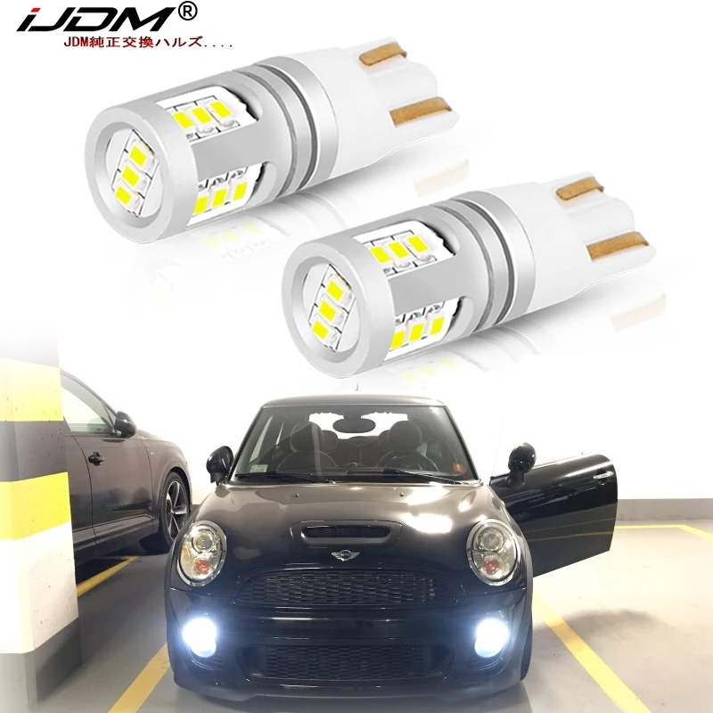 2 ชิ้น W5W ไฟ LED ข้อผิดพลาดฟรี Canbus 12 โวลต์ 168 T10 LED สําหรับ BMW E46 Mini Cooper F54 F55 F56 