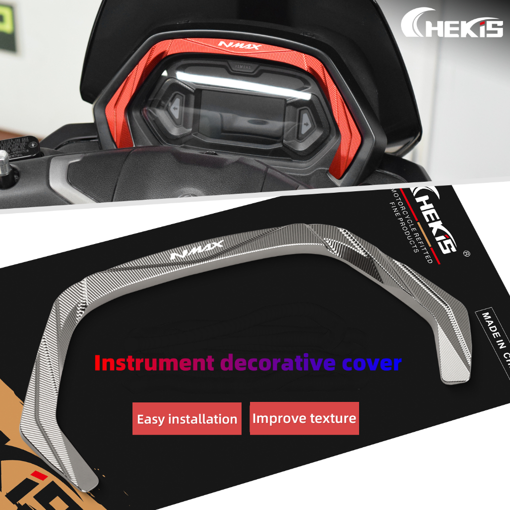 Chekis สําหรับ YAMAHA NMAX155 2025 TURBO TECH MAX NEO 2026 V3 ดัดแปลงแดชบอร์ดฝาครอบป้องกันอลูมิเนียมอุปกรณ์ตกแต่ง NMAX 155