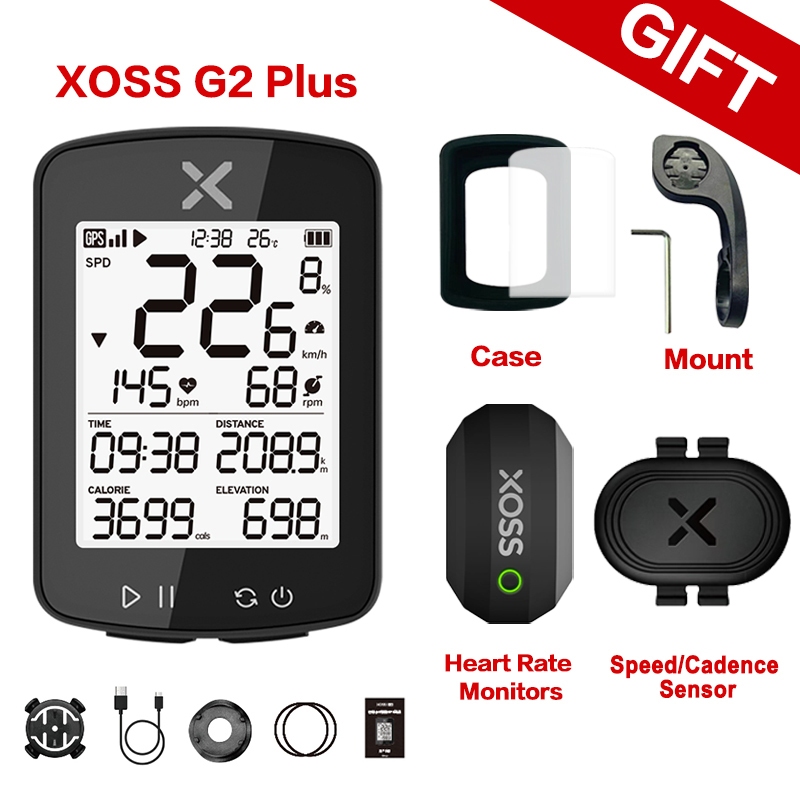 Xoss G2 G+2 จักรยานคอมพิวเตอร์ไร้สาย GPS Speedometer เครื่องวัดระยะทางกันน้ําใช้งานร่วมกับ Bluetooth