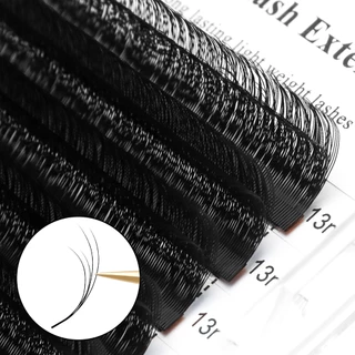 XIUSUZAKI V Shape Lashes 0.07 มม.C + D Curl Faux Mink Eyelash Extension ธรรมชาติหนาแน่น Lashes