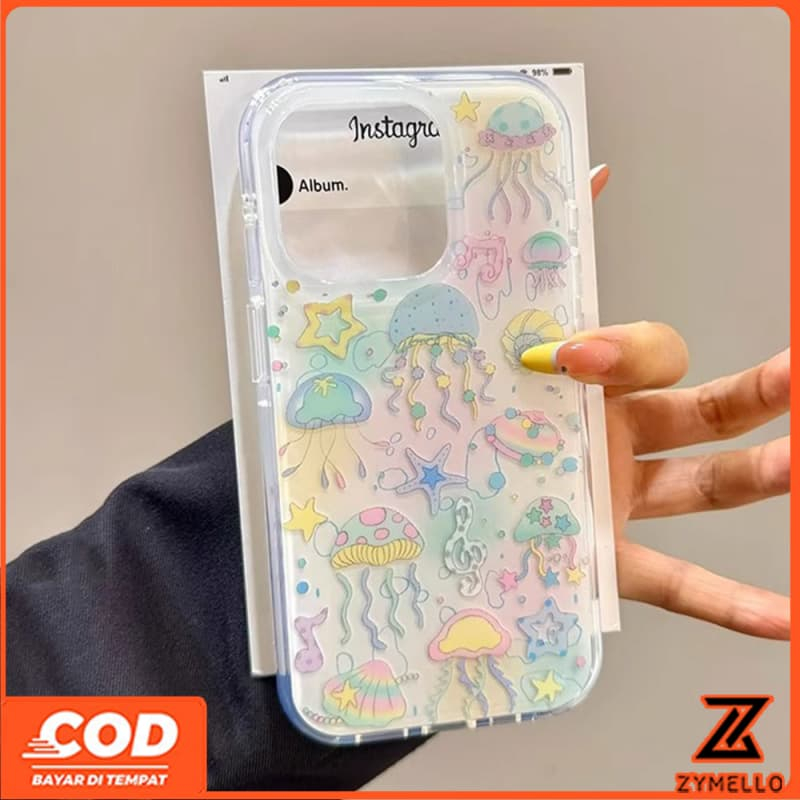 สําหรับVIVO V70 FE V60LITE V50 V40 Y05 Y31 Y21D Y04 Y29 Y39 Y03 Y19S Y28 Y17S V30 V29E Y17 Y15 Y11 Y20 Y21S Y33S Y20S Y21T Oceanceangelสีฟ้าเคสโทรศัพท์TPUสด
