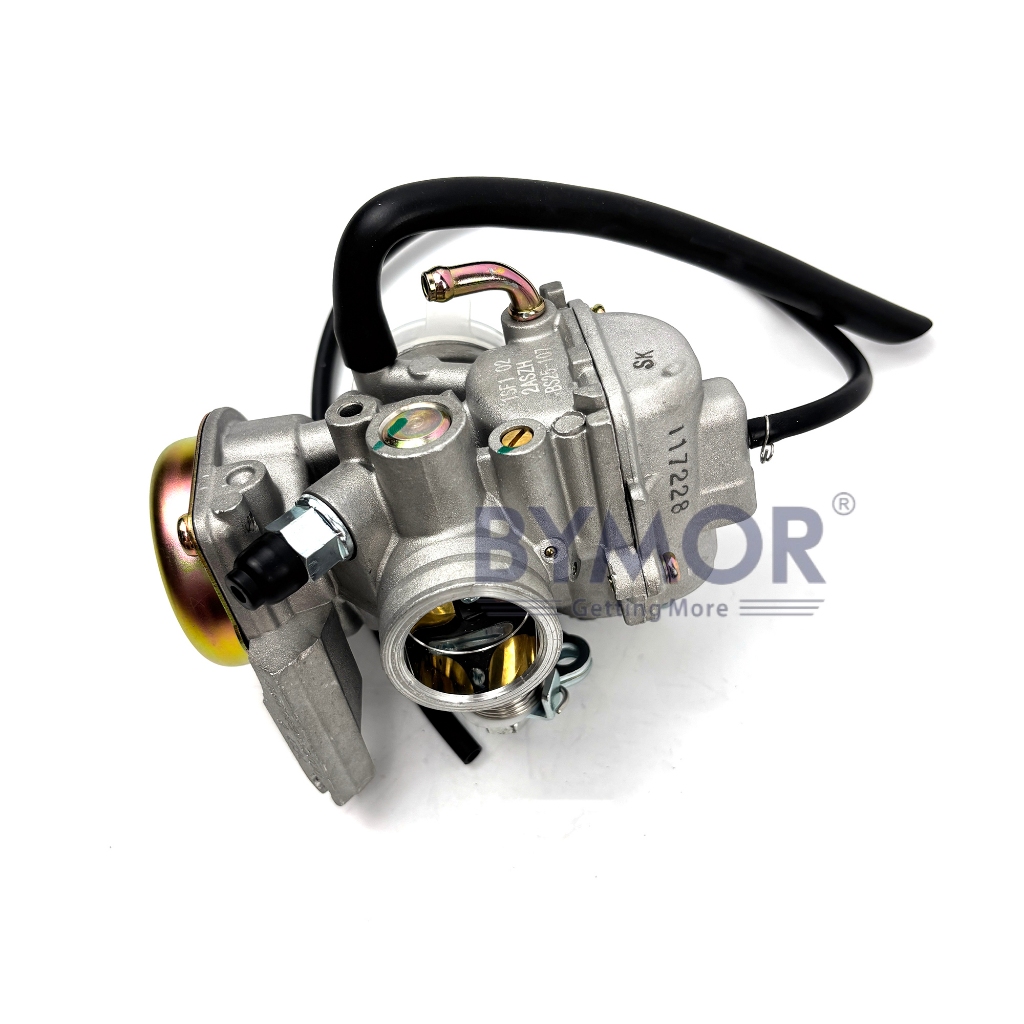 BYMOR สําหรับ TVS HLX125 คาร์บูเรเตอร์ Assy อุปกรณ์เสริมรถจักรยานยนต์ชิ้นส่วนเครื่องยนต์ Carbureter 