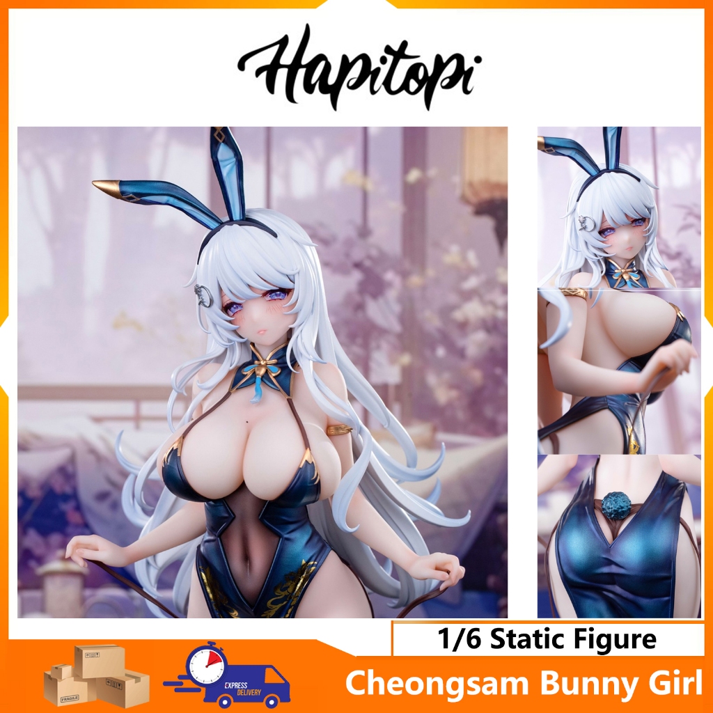 【Hapitopi】Cheongsam Bunny Girl 1/6 Figure Chasing eye height about 29cm Japanese anime characters popular PVC series Hapitopi & Machi