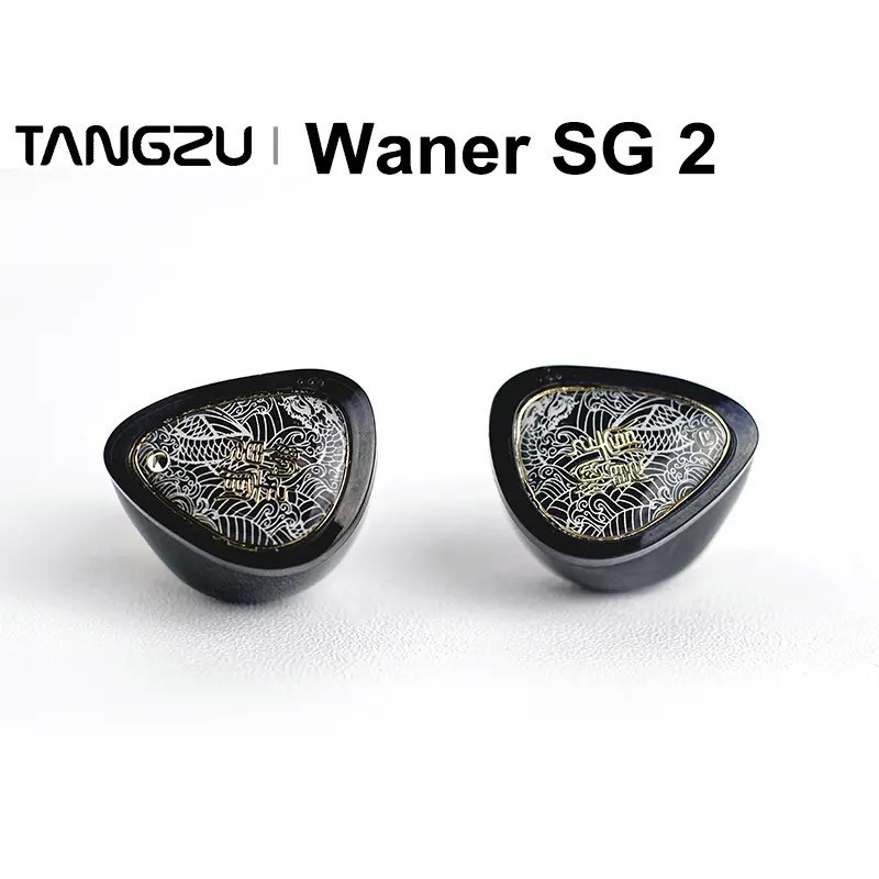 Tangzu Waner 2 10 มม.แบบไดนามิกหูฟังชนิดใส่ในหู IEM MIC โลหะคอมโพสิตไดอะแฟรม 0.78 มม.2Pin IEMs Wan e