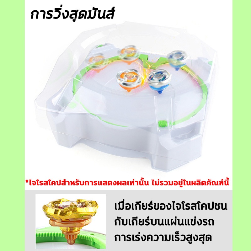 สนามเบย์เบลด BATTLE GYRO X รวม สนาม ลูกข่าง เบย์เบลด มาตรฐาน beyblade อย่างดี ราคาถูก เล่นกับเบเบลด และอุปกาณ์ ได้ทุกรุ่น (41.5*42.5*11cm) - รูปที่ 3