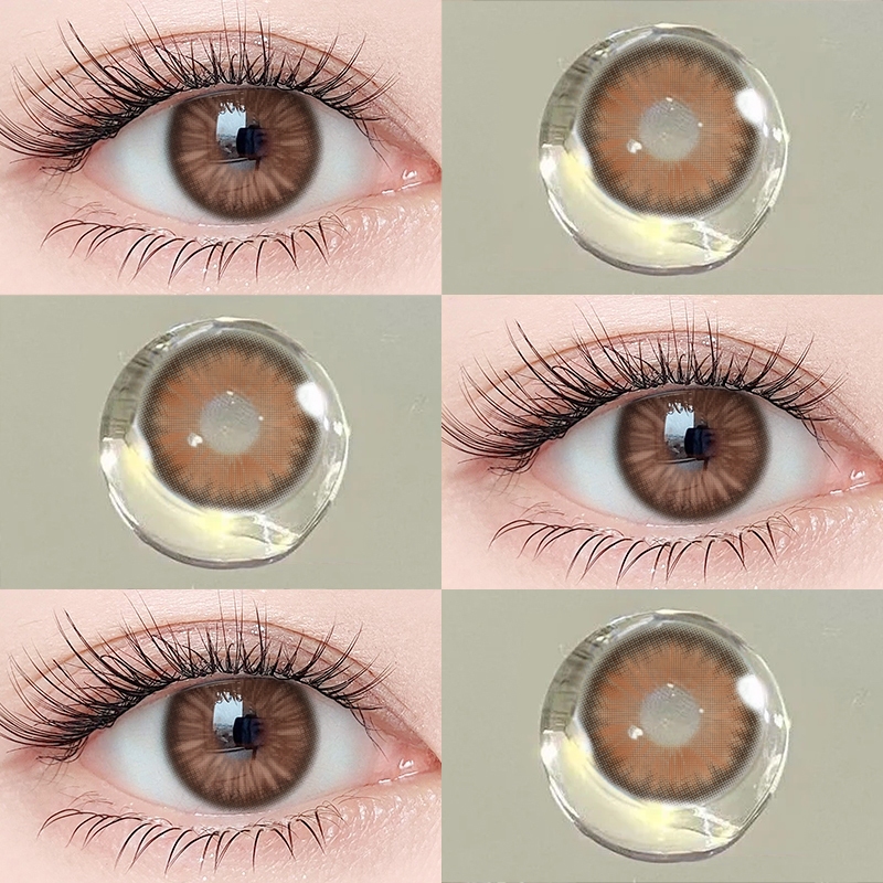 คอนแทคเลนส์ FLORENCE Brown 1 คู่ ตาเกาหลี 14.5mm เลนส์สีธรรมชาติ