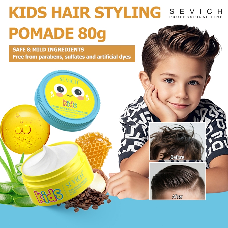SEVICH Kids Hair Stying Pomade 80g Easy Washable Strong Hold Kids Hair Wax