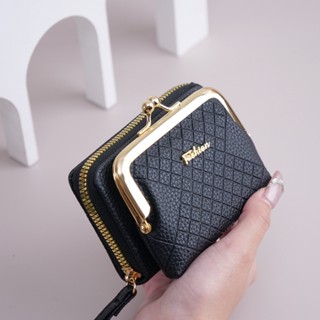 กระเป๋าสตางค์เหรียญสั้นสำหรับสตรี สไตล์ใหม่ ยีนส์ปักถักร้อย …