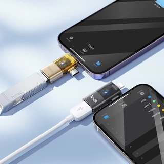 hoco. UA36 อะแดปเตอร์ OTG หัวแปลง Mini Size 480 Mbps มี 6 รุ่นให้เลือก ดีไซน์โปร่งใส
